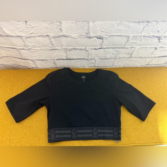Women’s Good American Icon Black Cropped Top, Size 1 - Picture 2 of 7